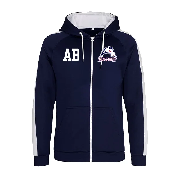Invicta Mustangs - Embroidered Sports Performance Zip Hoodie