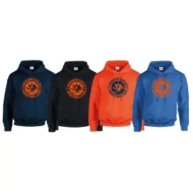 Abingdon Eagles - Full 1 Colour Logo Hoodie with Name on the back