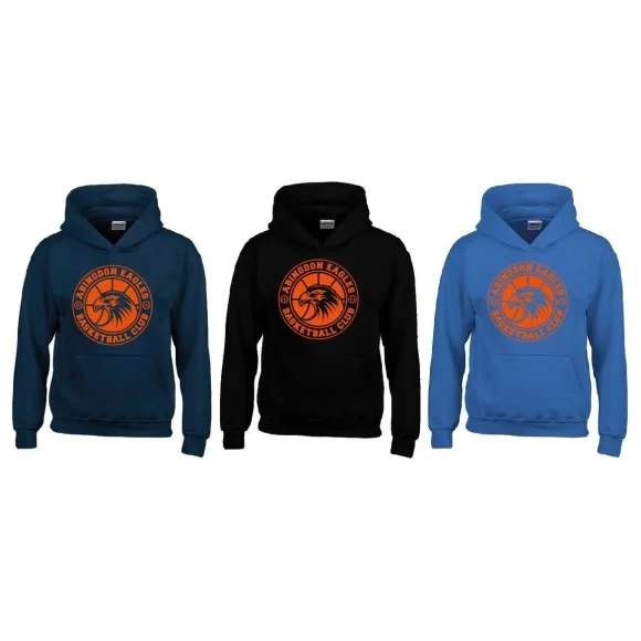 Abingdon Eagles - Youth Full 1 Colour Logo Hoodie with Name on the back