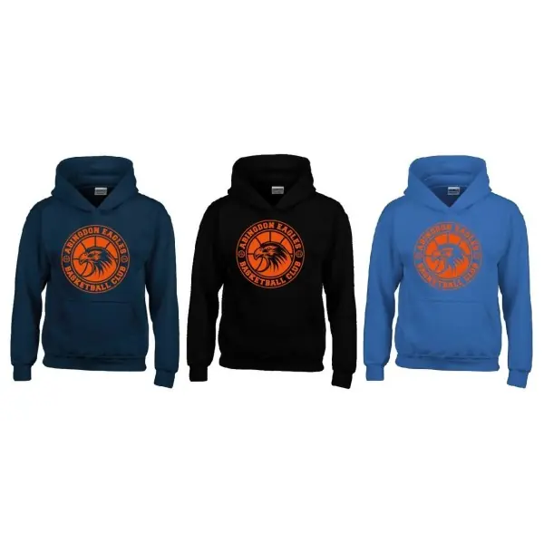 Abingdon Eagles - Youth Full 1 Colour Logo Hoodie with Name on the back