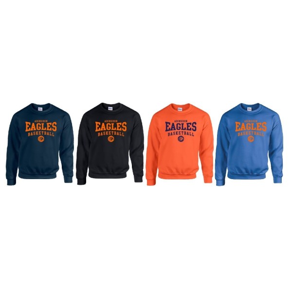 Abingdon Eagles - Custom Ball Logo 2 Sweat Shirt with Name on the back