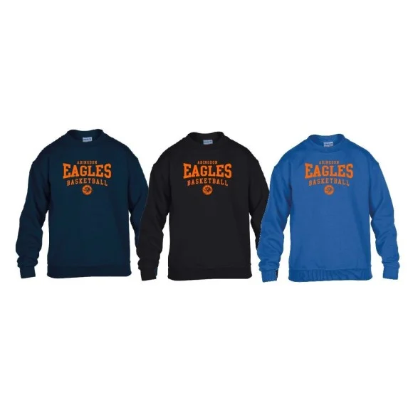 Abingdon Eagles - Youth Custom Ball Logo 2 Sweat Shirt with Name on the back