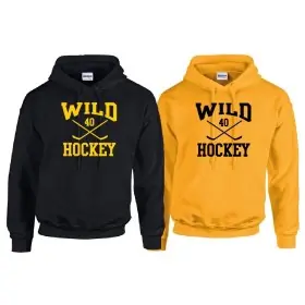 Widnes Wild - Youth Custom Stick Logo Hoodie