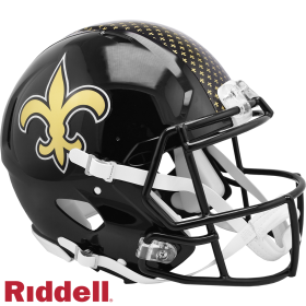 New Orleans Saints On-Field 2022 Speed autentisk replika-hjelm