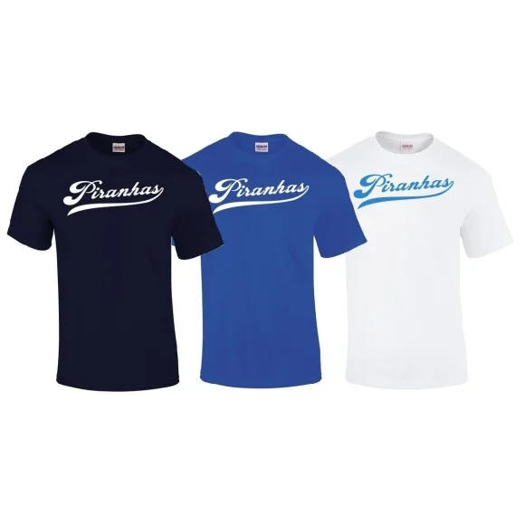 Piranhas Softball - Text Logo T Shirt