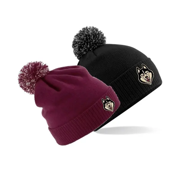 Shropshire Huskies Ice Hockey - Embroidered Bobble Hat