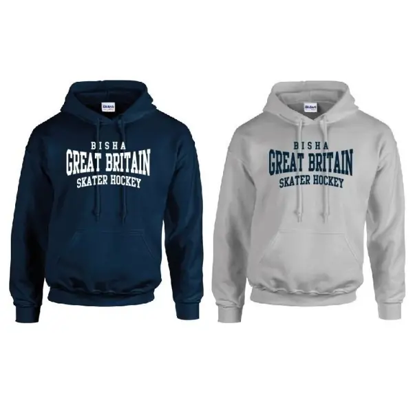 BISHA - Sweat à capuche GB Texte