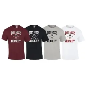 Honey Badgers Ice Hockey - Stick Logo T Shirt