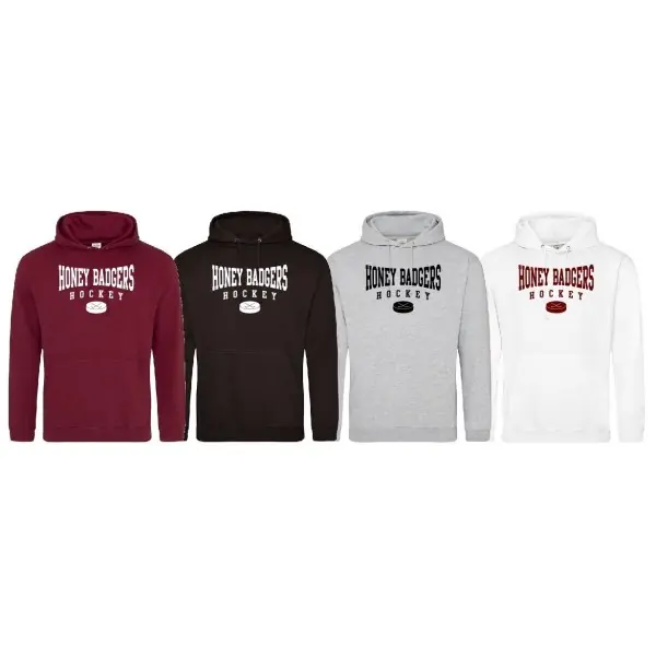 Honey Badgers Ice Hockey - Puck Logo Hoodie