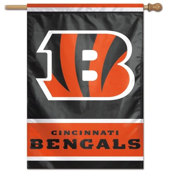 Drapeau vertical des Bengals de Cincinnati 28" x 40".