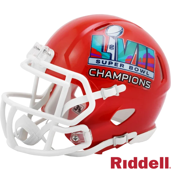 Kansas City Chiefs Super Bowl 57 Champions Mini Helm Linke Seite