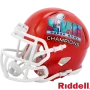 Mini casco de los campeones de la Super Bowl 57 Kansas City Chiefs Lado izquierdo