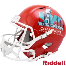 Casque réplique des champions du Super Bowl 57 des Kansas City Chiefs côté gauche