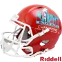 Casco réplica de los campeones del Super Bowl 57 Kansas City Chiefs lado izquierdo