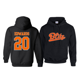 London Blitz Softball - N&N Text logo Hoodie