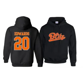London Blitz Softball - N&N Text logo Hoodie