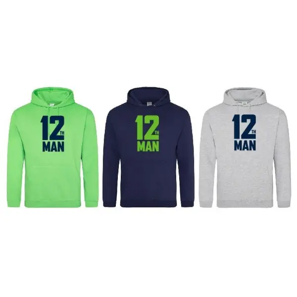 Seahawks UK - 12th Man Logo Hoodie