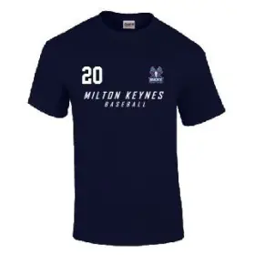 Milton Keynes Baseball Club - Custom Text Logo T-Shirt
