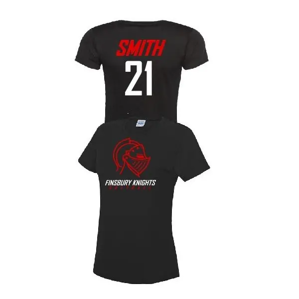 Finsbury Knights Softball - Women's Custom T-shirt