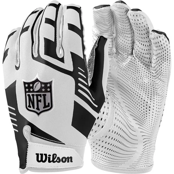 Wilson NFL Stretch Fit Receiver Handschuhe Weiß