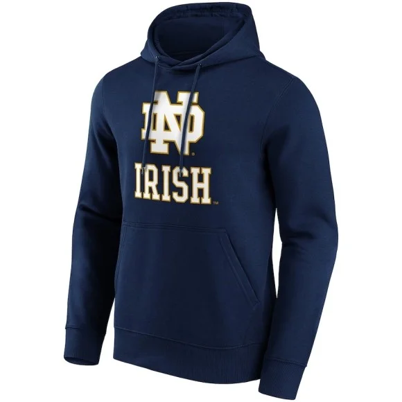 Felpa con cappuccio con logo Notre Dame Fighting Irish