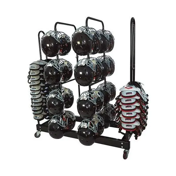 Shoulder Pad and Helmet Cart