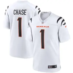 Cincinnati Bengals Nike Spieltrikot - Ja'Marr Chase Weiß