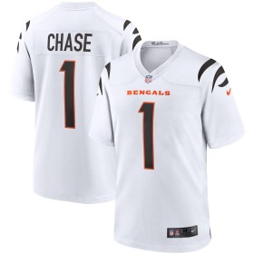 Maillot de match Cincinnati Bengals Nike - Ja'Marr Chase Blanc
