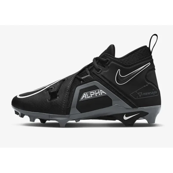 Nike Alpha Menace Pro 3 Football Cleats Black Grey