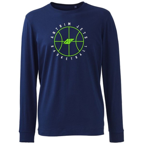 Basketball Logo Organic Cotton Longsleeve T-Shirt