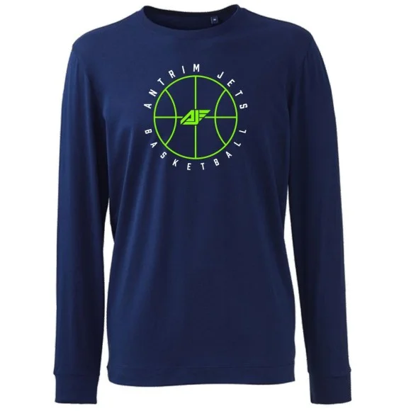 Basketball Logo Organic Cotton Longsleeve T-Shirt