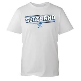 Team Scotland - Organic Cotton Slanted Text T-Shirt