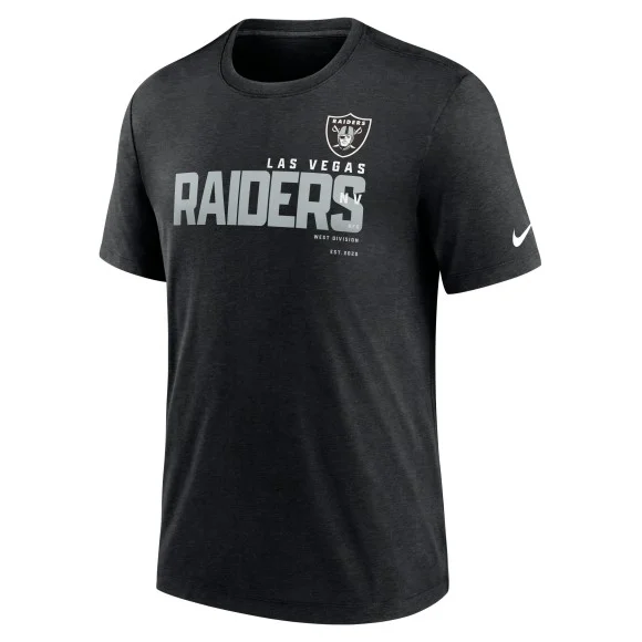 Las Vegas Raiders Triblend Nike T-Shirt Black