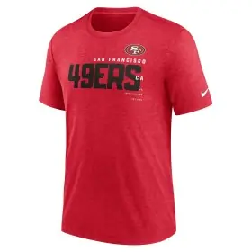 Camiseta Triblend Nike San Francisco 49ers Roja