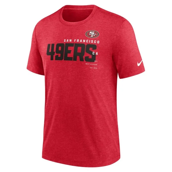 San Francisco 49ers Triblend Nike T-Shirt Red