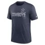 Camiseta Triblend Nike Dallas Cowboys Azul Marino