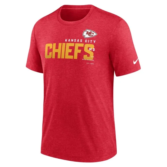 Maglietta Nike Triblend dei Kansas City Chiefs - Rosso