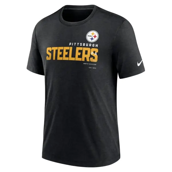 Maglietta Nike Triblend Pittsburgh Steelers Nera