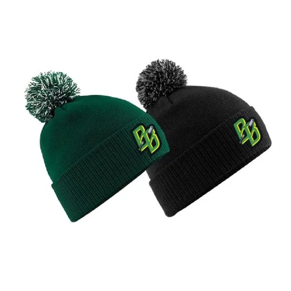 Breaking Bats - Embroidered Bobble Hat