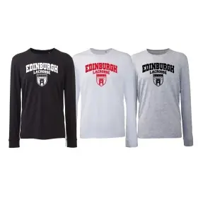 Edinburgh City Lacrosse - Arch Text Longsleeve T-Shirt