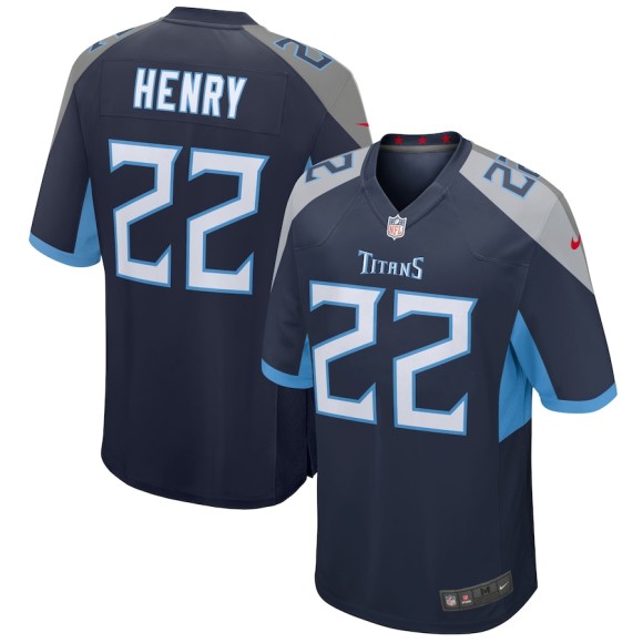 Tennessee Titans Home Game Jersey - Derrick Henry Navy