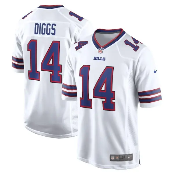 Buffalo Bills Nike Game Jersey Road White Stefon Diggs