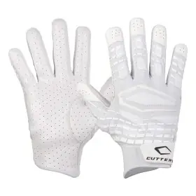 Cutters Gamer 5.0 Vadderade mottagarhandskar Vit