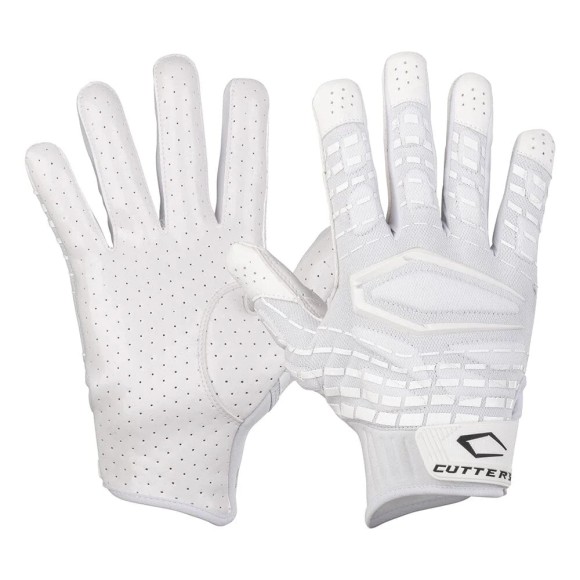 Cutters Gamer 5.0 Padded Receiver Gloves White