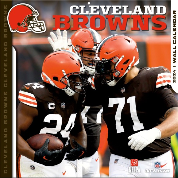 Calendario da parete Cleveland Browns 2024 fronte
