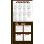 Calendario da parete Cleveland Browns 2024 Interno 1