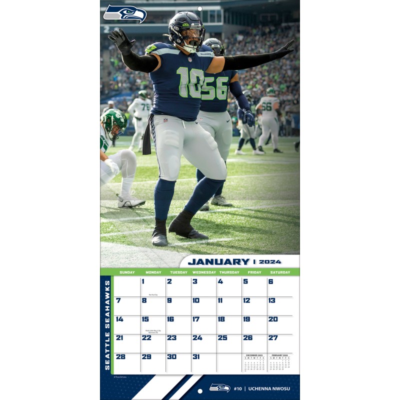 Seattle Seahawks 2024 Wall Calendar