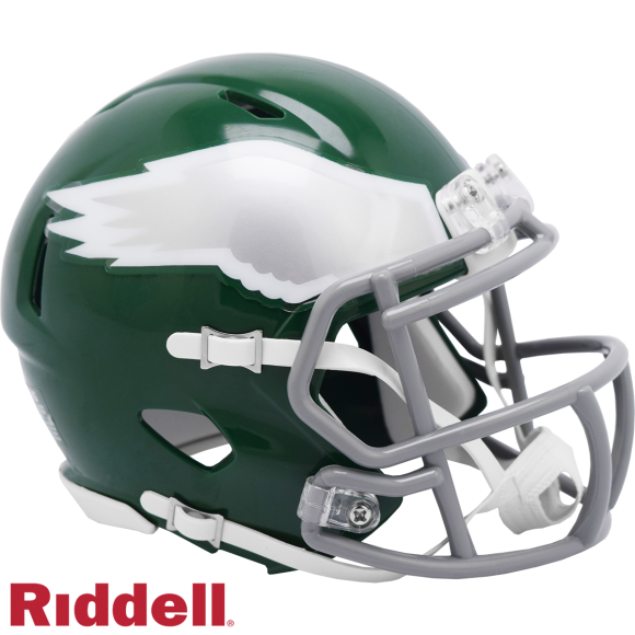 Philadelphia Eagles Throwback Geschwindigkeit Mini-Helm 1974-95
