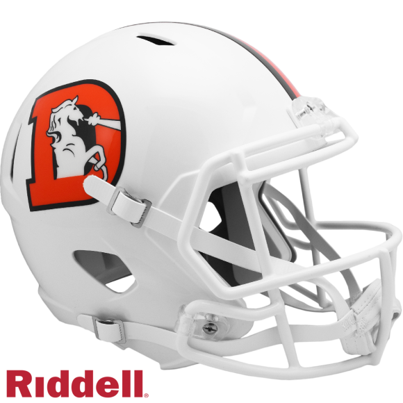 Denver Broncos On-Filed 2023 Alternate Speed Replica Helmet (Snowcapped)