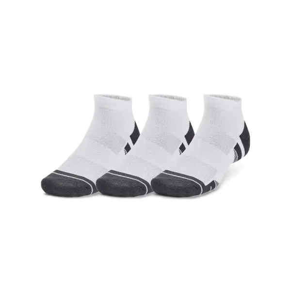 Chaussettes basses Under Armour Performance Tech 3 paires blanches